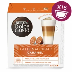 Nescafé® Nescafé Dolce Gusto Caramel Latte Macchiato, Karamell, Kapseln, Kaffeekapsel, Café, Coffee, Kaffee, 16 Kapseln (8 Portionen) -AromaKaffee Angebote Store 602cf43e1fffe79c2f2698e411002db2