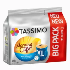 TASSIMO Morning Café XL Mild & Smooth, Kaffeekapseln, XL 21er -AromaKaffee Angebote Store 6167c6f7825e1c7d996eb7ff8d0740ac