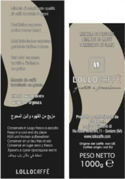 Kaffeebohnen Espresso Schwarz Lollo Caffè 1 Kg X 6 - Lollo Caffè -AromaKaffee Angebote Store 621aeacd881e77e5eeffa0f6f1d8fded
