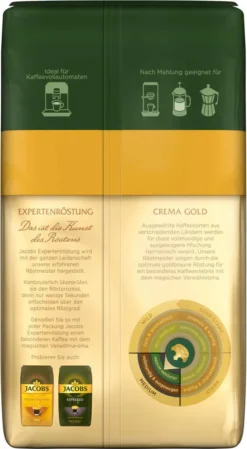 JACOBS Kaffeebohnen Expertenröstung Crema Gold 3 Kg Geröstete Bohnen+ 1 Jacobs Barista Becher+ 1 Dose -AromaKaffee Angebote Store 65e5ee3ef0f2e176e13bc88f24f7574a