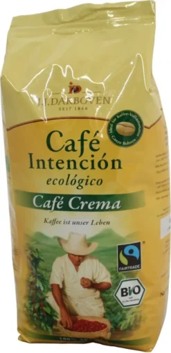 Café Intención Ecológico Caffè Crema | Fairtrade | Ganze Bohne | 1000g -AromaKaffee Angebote Store 6621be12a4eae0a7d71aa4ca69f0ef0a