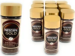 Nestlé® Nescafé Gold Das Original, Löslicher Bohnenkaffee, Kaffee, Gemahlener Röstkaffee, Glas, 100 G -AromaKaffee Angebote Store 6774ea6e011b4823283128c31a0a9247