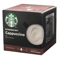 Nestlé® Starbucks By Nescafe Dolce Gusto 12 Kapseln Cappuccino Rich And Creamy Arabica Coffee 120g -AromaKaffee Angebote Store 6a54a22c62e826cc284c1903c25f179d