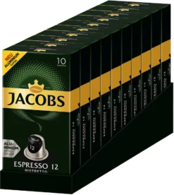 JACOBS Kapseln Espresso Ristretto 100 Nespresso Kompatible Kaffeekapseln -AromaKaffee Angebote Store 6ad8dda1680db8a388d521f2ddb544a0