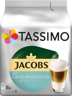 TASSIMO Kapseln 2 X Latte Macchiato Vielfaltspakete + Vivy 2 Schwarz Gratis -AromaKaffee Angebote Store 6adbe18d3adf372511b70a625f7ba564