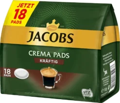 JACOBS Pads Crema Kräftig 270 Getränke - 15x18 Kaffeepads Senseo Kompatibel -AromaKaffee Angebote Store 6ffe28f231be1faeb7fb82a99e44d7a8