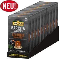 JACOBS Kapseln Barista Editions Colombia Origin 9 10 X 10 Nespresso®* Kompatibel