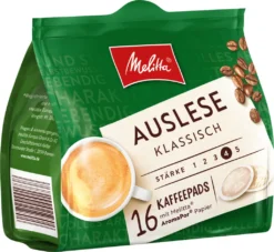 MELITTA Kaffeepads Auslese Klassisch 10x16 Pads Vollmundig Und Temperamentvoll -AromaKaffee Angebote Store 7187addffd44279cdbd29b270aba3b5a