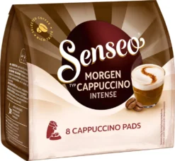 SENSEO Pads Typ Morgen Cappuccino Intense 10 X 8 Pads 80 Getränke -AromaKaffee Angebote Store 752db9dd19d9fb1d788a2db5ca977444