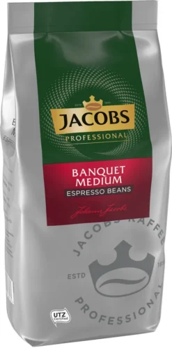 JACOBS Professional Kaffeebohnen Banquet Medium Espresso Bohnen 2 X 1 Kg -AromaKaffee Angebote Store 761f654650071c4d50c8002441da7d88