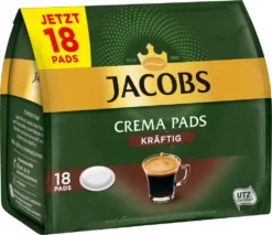 JACOBS Pads Crema Kräftig 5 X 18 Getränke - 90 Kaffeepads Senseo Kompatibel -AromaKaffee Angebote Store 78f51340eb8aca376ced2bd91a02db71