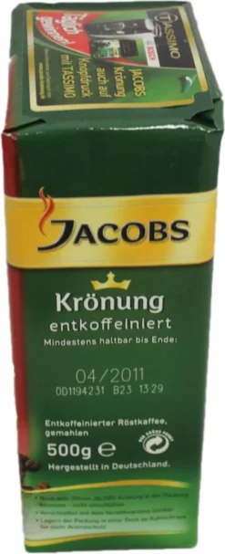 Jacobs Filterkaffee Krönung Entkoffeiniert | Gemahlen | 500g -AromaKaffee Angebote Store 7a7de66b00bc72c67c21e3f5ce4182e9