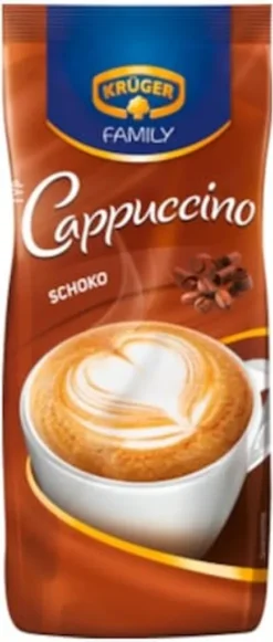 Krüger Family Cappuccino Schoko | 500-g-Beutel -AromaKaffee Angebote Store 7b8fb6326e926376b5e37fe861197728