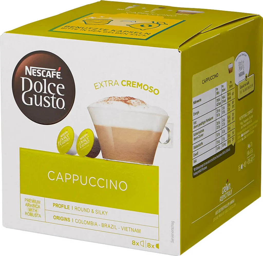 Nescafé® Nescafé Dolce Gusto Cappuccino | 8 Kaffeekapseln 7 Nescafé® Nescafé Dolce Gusto Cappuccino | 8 Kaffeekapseln – Bild 7