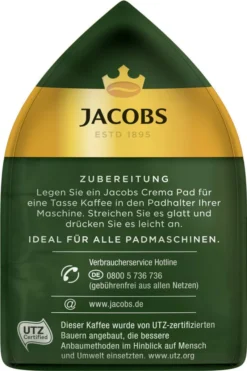 JACOBS Pads Crema Classic 270 Getränke - 15x18 Kaffeepads Senseo Kompatibel 13 JACOBS Pads Crema Classic 270 Getränke - 15x18 Kaffeepads Senseo Kompatibel -AromaKaffee Angebote Store 7f1a493f2b323a62bc81f2e3295f8416