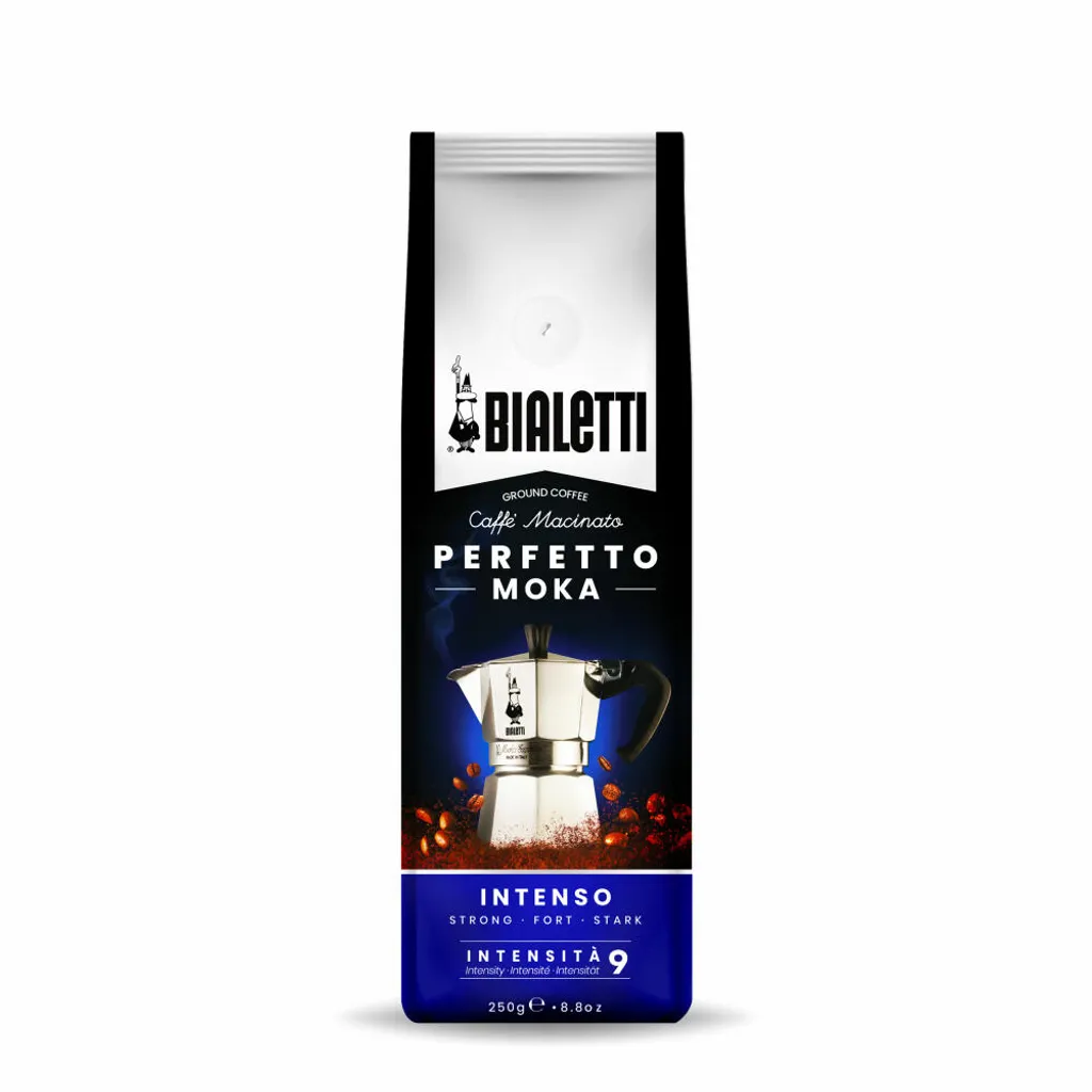 Bialetti Perfetto Moka Stark 250 G, 250 G, Dunkle Röstung, Kaffee, 30% Arabica, 70% Robust, Tasche 5 Bialetti Perfetto Moka Stark 250 G, 250 G, Dunkle Röstung, Kaffee, 30% Arabica, 70% Robust, Tasche – Bild 5