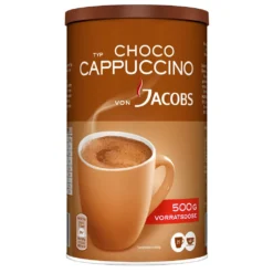 JACOBS Typ Choco Cappuccino 6 X 500 G Cappuccinopulver Löslich 6 Dosen -AromaKaffee Angebote Store 8547168e546ec01a024400cd2f7b10f4
