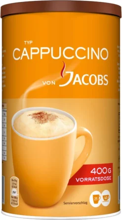 JACOBS Typ Cappuccino 6 Dosen 6 X 400 G -AromaKaffee Angebote Store 85a99c4d839c3bbdfd8859358d337b72