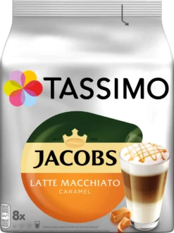 Tassimo Kapseln Jacobs Typ Latte Macchiato Caramel | 8 Kaffeekapseln