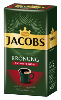 Jacobs Filterkaffee Krönung Entkoffeiniert | Gemahlen | 500g -AromaKaffee Angebote Store 87d4e800c92285d80b0040c48fec73d0