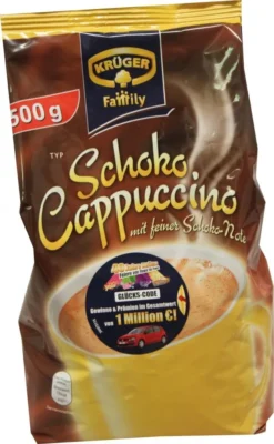Krüger Family Cappuccino Schoko | 500-g-Beutel -AromaKaffee Angebote Store 9060e912f1bcac61588f6c2b9673b92b