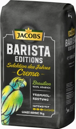 JACOBS Kaffeebohnen Barista Editions Crema Do Brasil 4 X 1 Kg Geröstete Bohnen -AromaKaffee Angebote Store 9342416791b74e82dc4b85d5db410c94