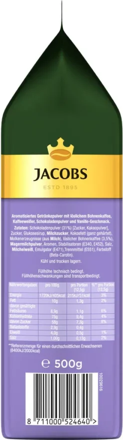 JACOBS Typ Cappuccino Choco Vanille Mit Milka 12 X 500 G Beutel -AromaKaffee Angebote Store 957aa26894a40cc32514a39996c2af66