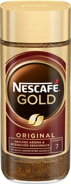 Nestlé® Nescafé Gold Das Original, Löslicher Bohnenkaffee, Kaffee, Gemahlener Röstkaffee, Glas, 100 G -AromaKaffee Angebote Store 968b64e61d1f90b540ac2a7279441442