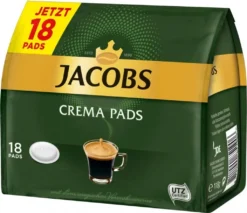 Jacobs Crema Pads | 18 Senseo Kompatible Kaffeepads 118 G -AromaKaffee Angebote Store 977cb464aa72c49ace25d0238a26bb35
