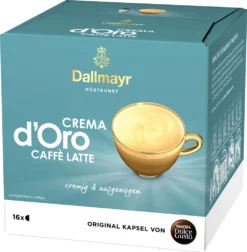 Nestlé® Nescafé Dolce Gusto Dallmayr Crema DOro Caffé Latte, Kaffeekapsel, Kaffee, 16 Kapseln -AromaKaffee Angebote Store 995ead691c25f50f1da2034fd8a12413
