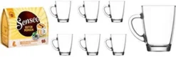 Senseo Kaffeepads Guten Morgen 10 Stk + 6 Gläser Mit Henkel