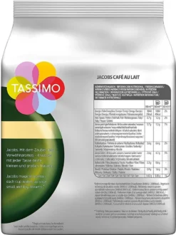 Tassimo Jacobs Café Au Lait 5er Pack, Kaffee, Kaffeekapsel, Milchkaffee Aus Gemahlenem Röstkaffee, 80 T-Discs / Portionen -AromaKaffee Angebote Store 99f57c0078e24bd6d1dc6d5a09ec7261