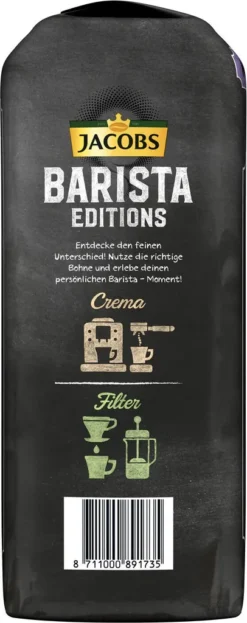JACOBS Kaffeebohnen Barista Editions Espresso 2x1kg Ganze Bohne + Aluminium Dose Im Barista Design -AromaKaffee Angebote Store 9bafb4a1b6e5bc4a9cbb136fc53f3b2e
