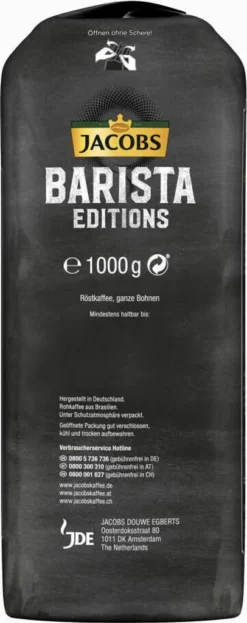 JACOBS Kaffeebohnen Barista Editions Crema Do Brasil 4 X 1 Kg Geröstete Bohnen -AromaKaffee Angebote Store a0babf94a0917c77ea09cc8e1e8b9123