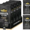 JACOBS Kaffeebohnen Barista Editions Crema Ganze Bohne 4x1 Kg + 2 Alu Dosen Im Barista Design