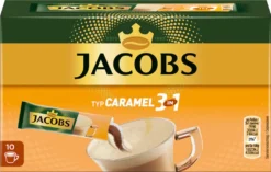 Jacobs 3in1 Typ Caramel | Löslicher Kaffee | 10 Sticks