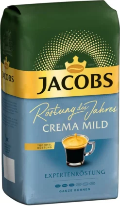JACOBS Kaffeebohnen Expertenröstung Crema Mild Röstung Des Jahres 3 Kg Ganze Geröstete Bohnen + 1 Jacobs Barista Becher+ 1 Dose -AromaKaffee Angebote Store a2ad79046dcf876d83cc5bf894048ff3 1