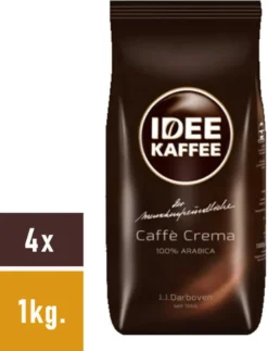 Idee Kaffee - Caffè Crema Bohnen - 4x 1kg -AromaKaffee Angebote Store a5b2c5ca5c2e3059b0629ee9bd55ea2e