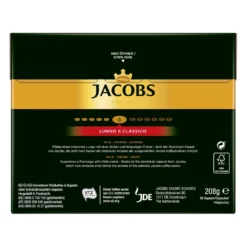 JACOBS Kapseln Lungo Classico 5 X 40 Nespresso®* Kompatible Kaffeekapseln -AromaKaffee Angebote Store a5e002ef6f513c2596a1945c9871b33a