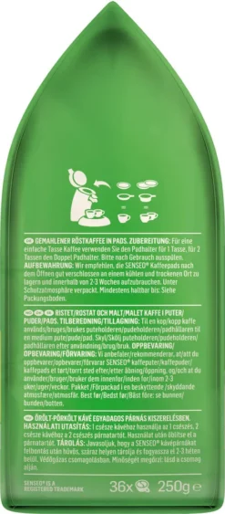 SENSEO Pads Mild UTZ 10 X 36 Kaffeepads Vorratspack - 360 Getränke -AromaKaffee Angebote Store a7b0b9329d7769d040c6a1fb7e8fe014