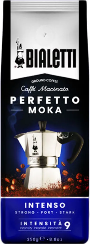 Bialetti Perfetto Moka Stark 250 G, 250 G, Dunkle Röstung, Kaffee, 30% Arabica, 70% Robust, Tasche 1 Bialetti Perfetto Moka Stark 250 G, 250 G, Dunkle Röstung, Kaffee, 30% Arabica, 70% Robust, Tasche