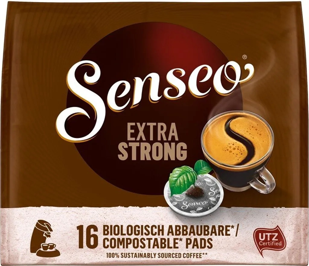 Senseo, Kaffeepads, Extra Kräftig, 16 Er, 111 G UTZ 1 Senseo, Kaffeepads, Extra Kräftig, 16 Er, 111 G UTZ