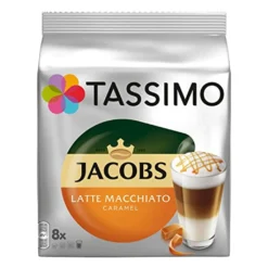 Tassimo Kapseln Jacobs Typ Latte Macchiato Caramel | 8 Kaffeekapseln -AromaKaffee Angebote Store b093e5233a34b90a0489d3c0655e03da