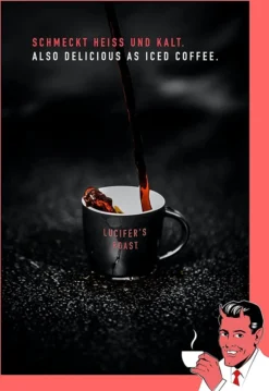 LUCIFER'S ROAST 4x1kg Espresso By KIQO Aus Italien - Starke Kaffeebohnen Für Kaffeevollautomaten Und Siebträger - Säurearm - 100% Robusta (ganze Bohnen, 4x1kg) -AromaKaffee Angebote Store b115f2fb01b217c71a196e369658d405