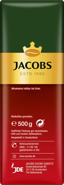 Jacobs Filterkaffee Meister Röstung | Gemahlen | 500g -AromaKaffee Angebote Store b1cf02c679eba592bbcc6f0c67d3ee2f