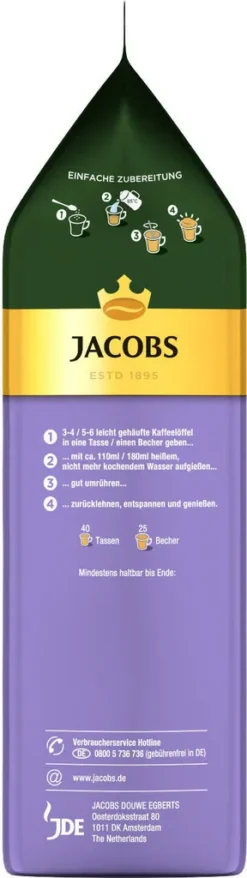 JACOBS Typ Cappuccino Choco So Leicht Mit Milka Geschmack 12 Beutel - 12 X 400g -AromaKaffee Angebote Store b25f1ecca0b636b1fbeaf4456d490100