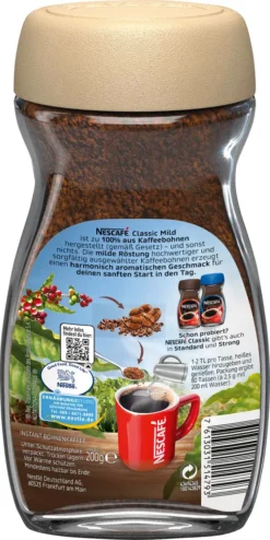 Nestlé® Nescafé Classic Mild | Löslicher Kaffee | 200g-Glas 13 Nestlé® Nescafé Classic Mild | Löslicher Kaffee | 200g-Glas -AromaKaffee Angebote Store b2c5f151dbc94f4402c8a50f8f23a411