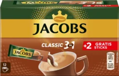 JACOBS Löskaffee 3in1 Classic Löslicher Kaffee 12 X 10+2 Sticks Instantkaffee -AromaKaffee Angebote Store b3f7a1034889cbb2f92e5f63677387c8