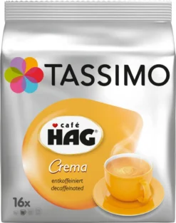 Tassimo Café Hag Crema Entkoffeiniert | 16 T Discs, Kaffeekapseln -AromaKaffee Angebote Store b445a2e0a770919dfbc408b7ab3bacc2