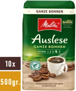 MELITTA Auslese Ganze Bohnen Für Filterkaffee 10x500 G Kräftig Mit Rundem Aroma -AromaKaffee Angebote Store b4c8c397de700e68299901e1c4be902d 1